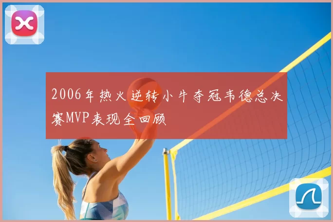 2006年热火逆转小牛夺冠韦德总决赛MVP表现全回顾